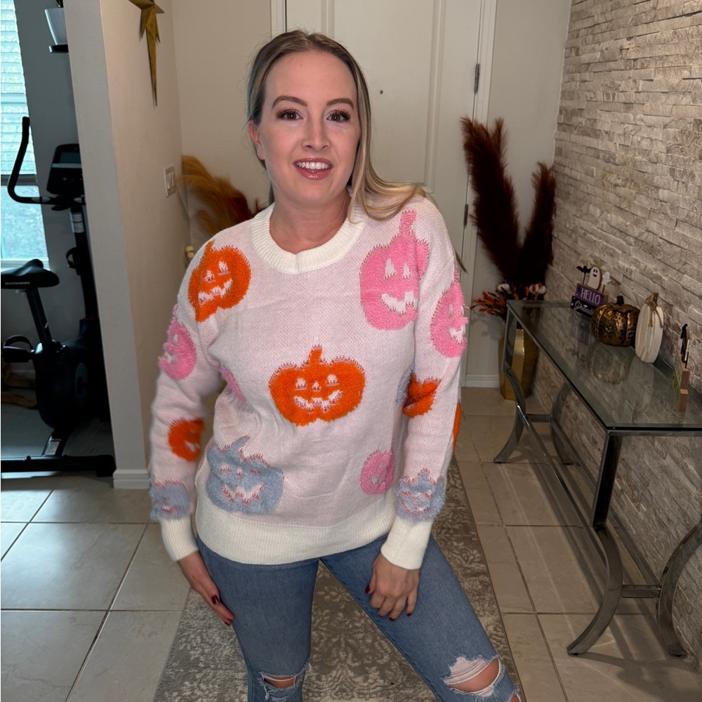 Halloween Pumpkin Sweater